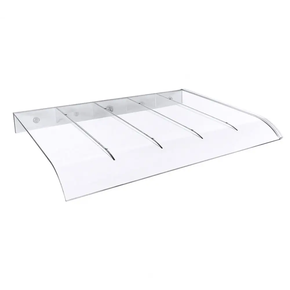Easy Install Window Canopy Pet Exterior Window Awning Rain Shelter Cover Front Door Canopy for Outdoor Patio Sun Snow Protection