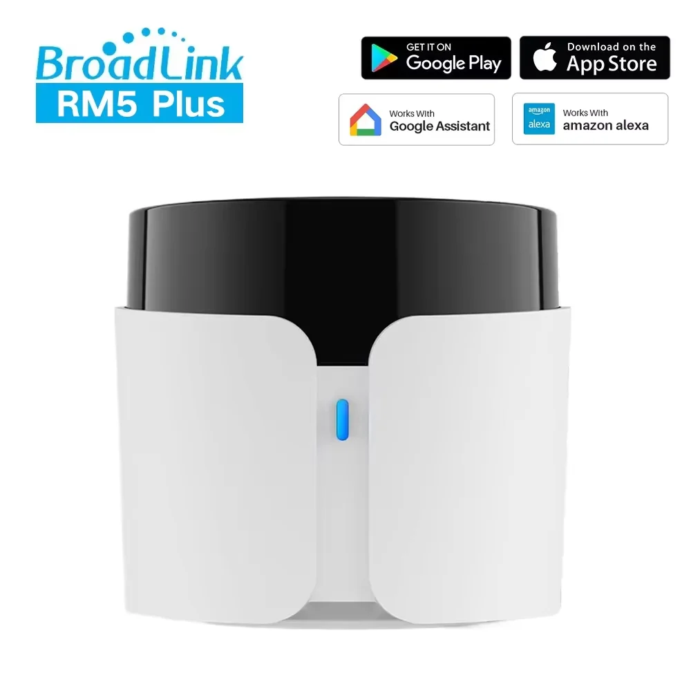 BroadLink RM5 Plus Smart Remote Control Wifi IR Bluetooth Hub Controller Timer Voice Control Work For Alexa Google Assistant