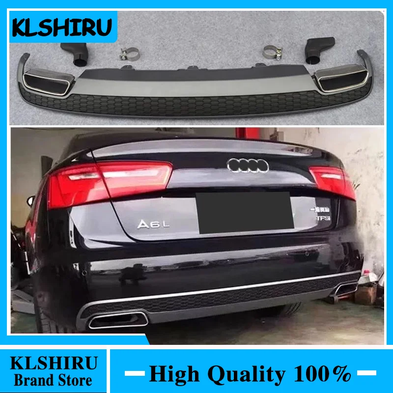 Automotive Parts S6 Style Rear Bumper Lip For 2012-2015 Audi A6 C7 Upgrade S6 Rear Bumper Diffuser