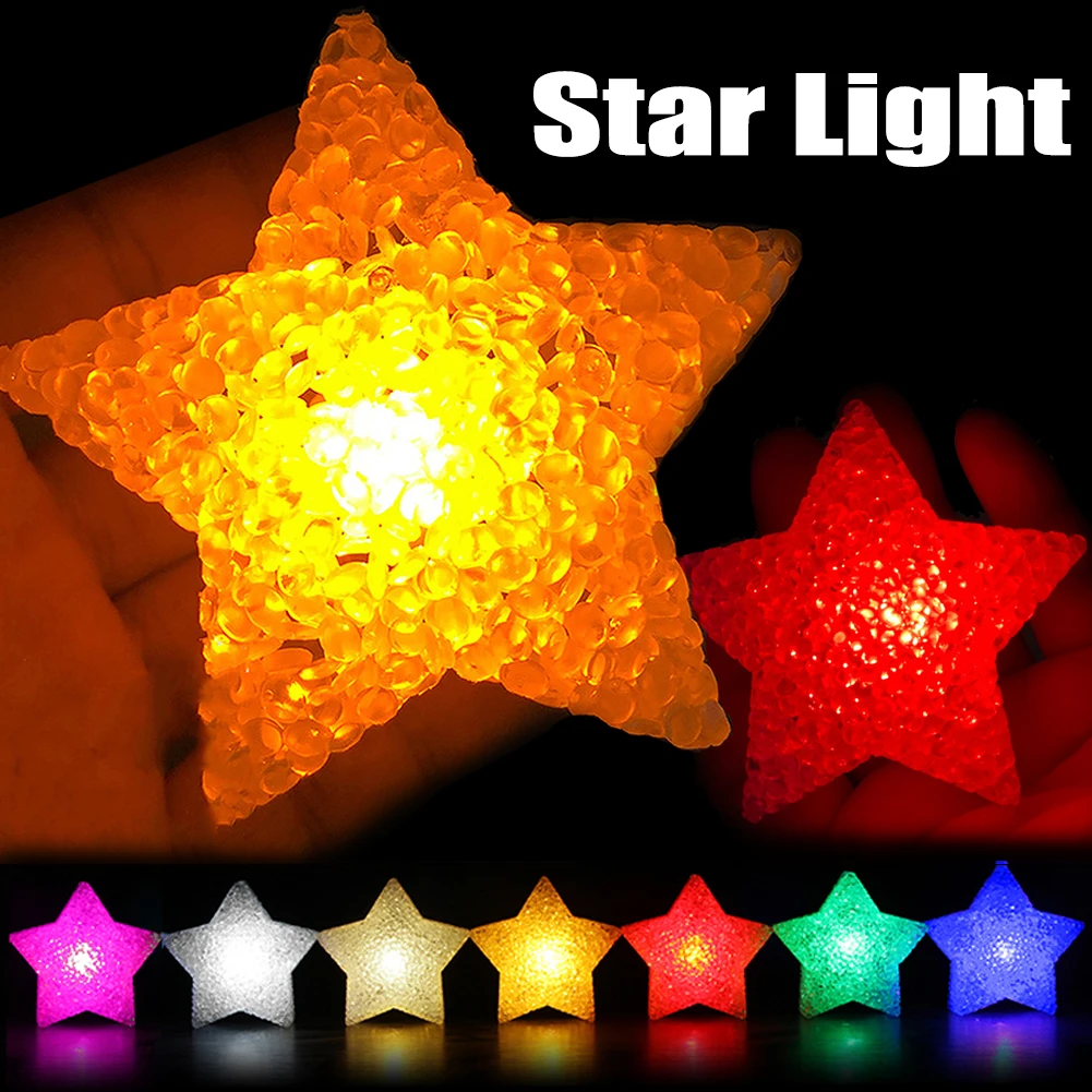 Handheld Star Light Yellow White Color Light Battery Powered Stage Performances Concerts Festival Photo Props Hold Star Lamps