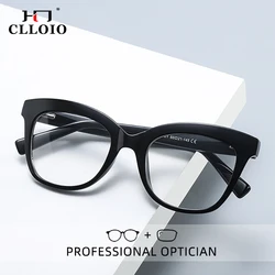 CLLOIO Fashion Women Cat Eye Reading Glasses Anti Blue Ray Myopia Hyperopia Customize Prescription Optical Glasses PF2017