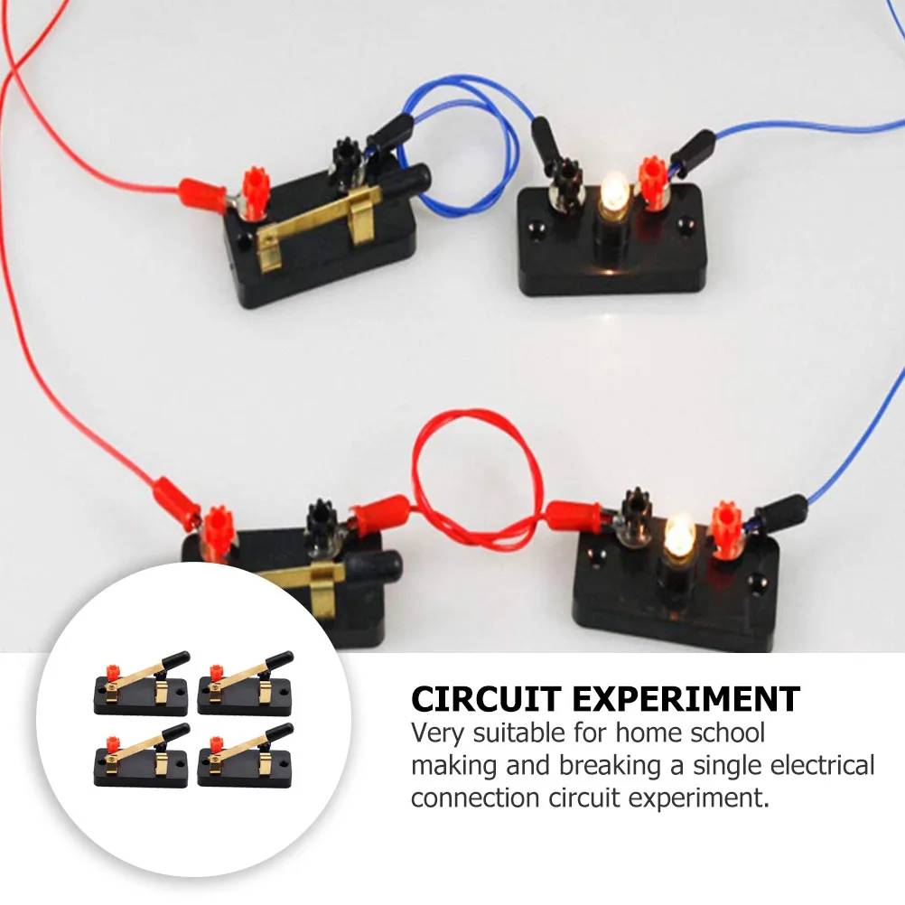 

6pcs Spst Single Experiment Lab Equipment Electrical Binding Posts For Low Voltage Dc