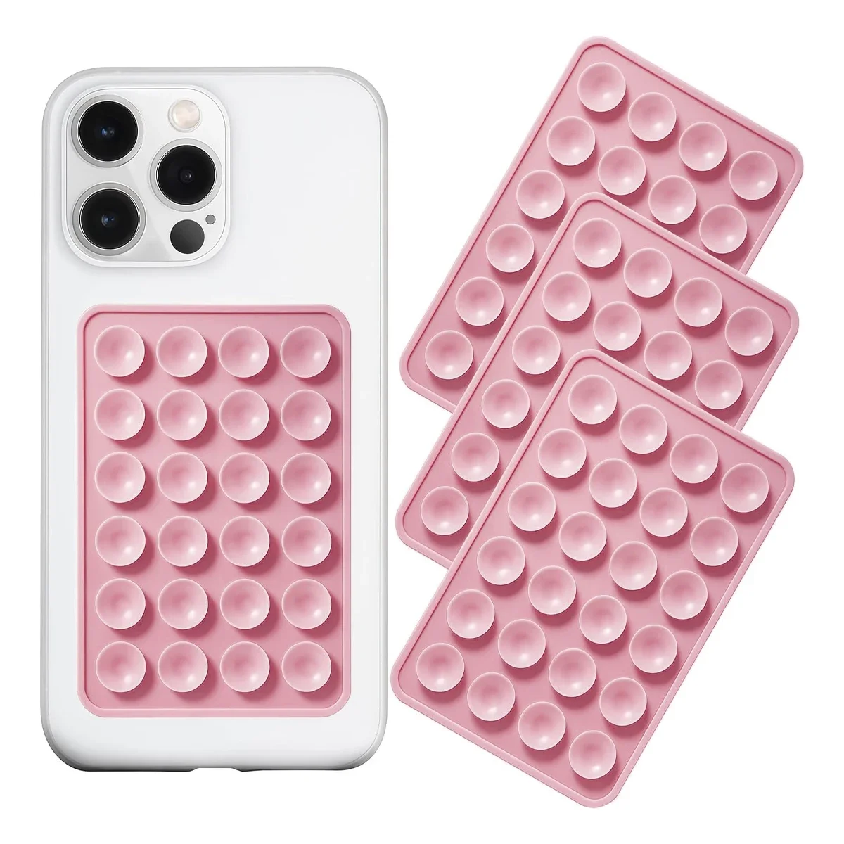 

Silicone Suction Phone Holder Mat Multifunctional Suction Cup Wall Stand Square Anti-Slip Single-Sided Case Mount Back Sticker
