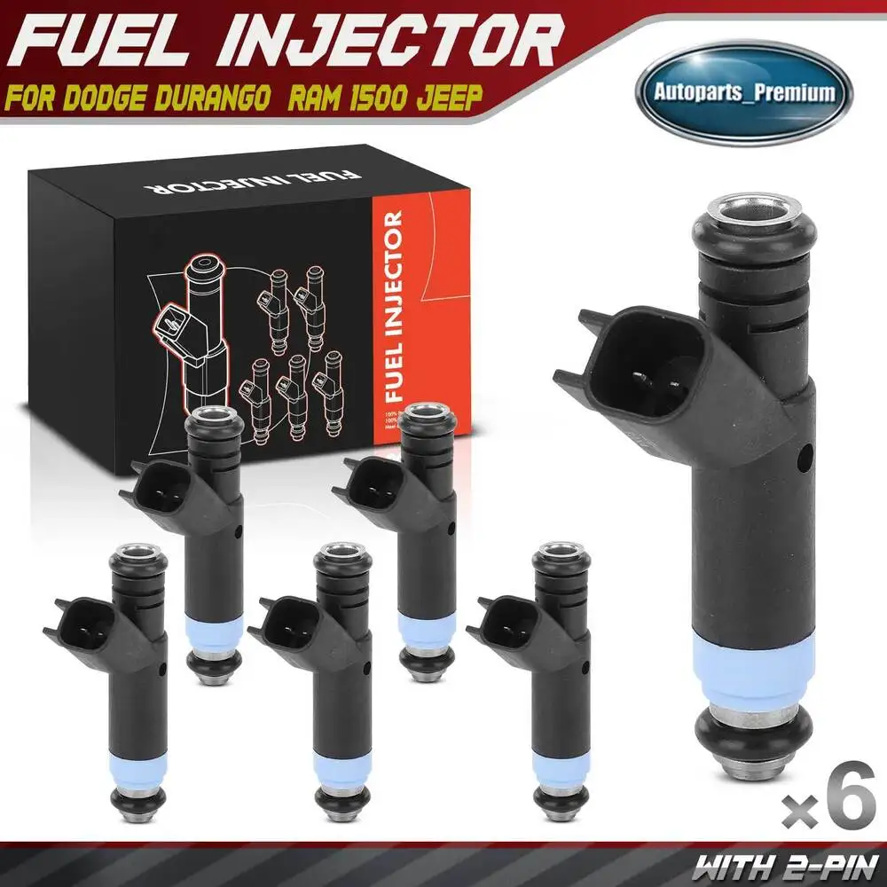 

New 6Pcs Fuel Injector for Dodge Durango Ram 1500 Ram 2500 Van Jeep Cherokee TJ