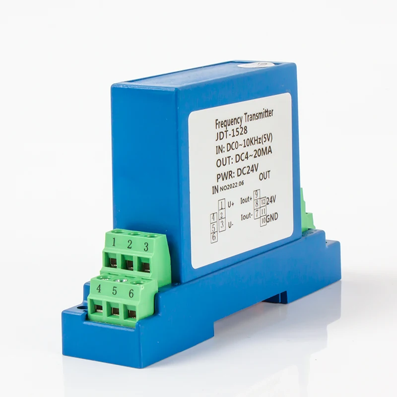 Frequentiesignaalomvormer 4-20mA 0-10V 0-5V RS485 Frequentiezender 0-100Hz 0-500Hz 0-1KHz 0-5KHz