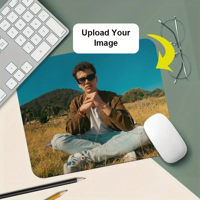 1 customizable mouse pad that allows you to upload your designs. Durable, slip resistant, heat-resistant, perfect gift for offic
