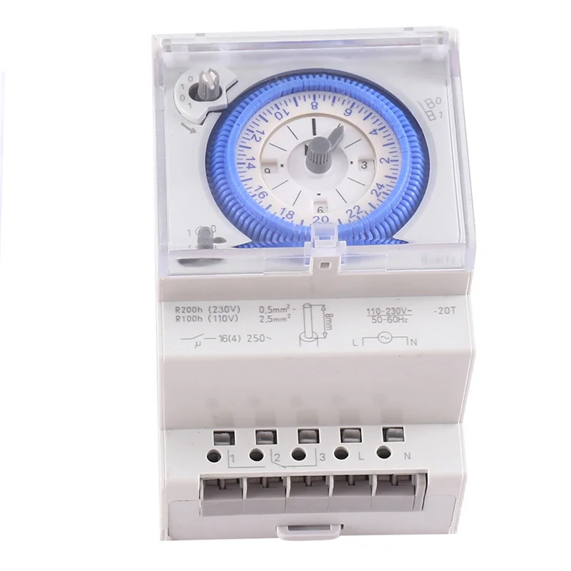 

【B89E】2X Mechanical Timer Switch SUL181D 96 Times On/Off Per Day Time Set Range 15 Mins Timer Mechanical 24H Timer