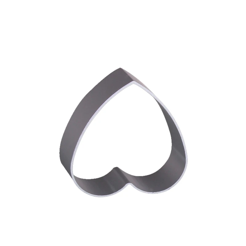 Heart Stereoscopic Cookie Cutter Aluminum Alloy Biscuit Kitchen Baking Cake Fruit Knife Embossing Printing Tools