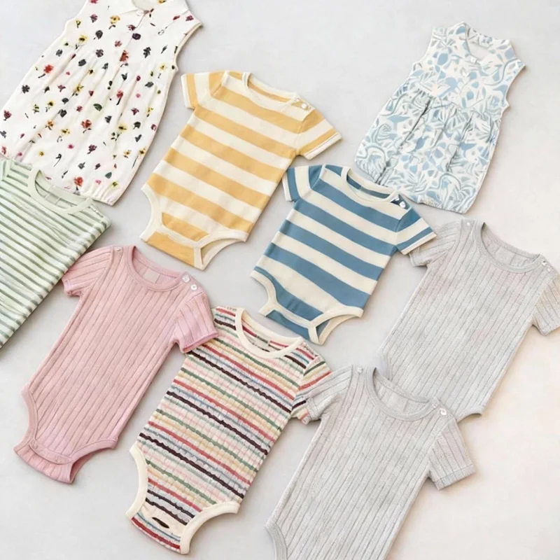 

Pre-sale(ship March) 2026 FUB New Spring Summer Boys Clothing Girls Romper Baby Girl Rompers Baby Clothes Newborn Clothes