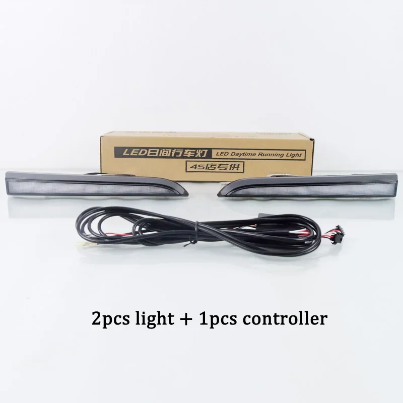 

Автомобильные светодиодные DRL 12 В дневные фонари для Toyota Tacoma 2001-2004 желтый указатель поворота дневные ходовые фары авто дальние фары противотуманные фары