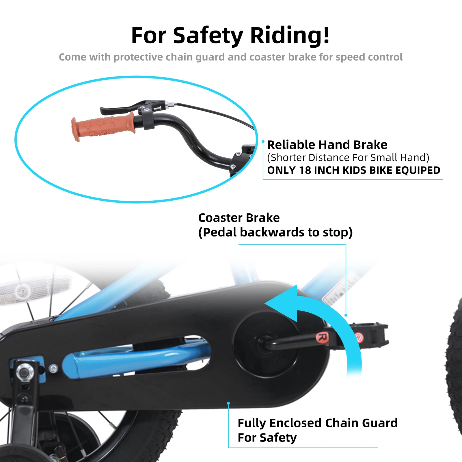 JOYSTAR Kids Bike for 2-12 Years Boys Girls, 12-16 Inch BMX Style Kid's Bikes with Training Wheels, 18-20 Inch With Handbrake