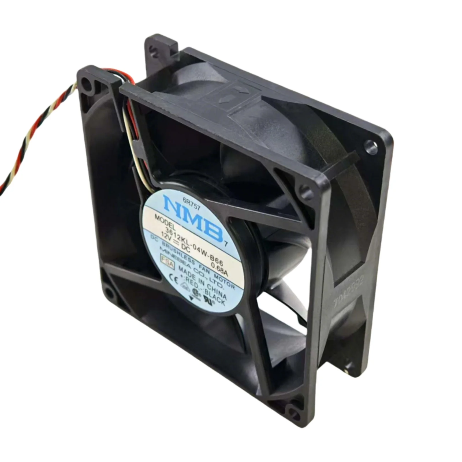 for NMB 3612KL-04W-B66 9032 Fan 92x92x32mm DC12V  Thermal Resistor, Auto-Speed 3800RPM 69.9CFM, Dual Ball Bearing Cooling Fan