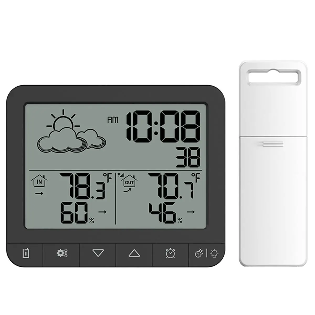A85P Weather Station Indoor Wireless Temperature Hygrometer Electronic Temperature Humidity Gauge Meter Monitor