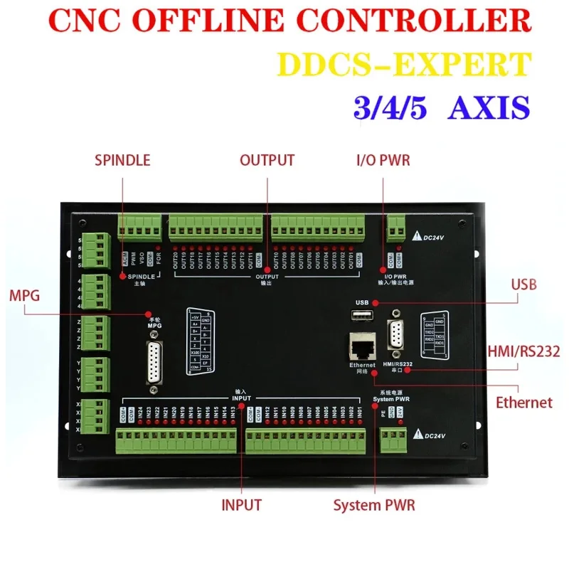 Free Shipping DDCS Expert M350 Standalone CNC Motion Controller Offline Controller Support 3/4/5 Axis Replace DDCSV3.1 DDCSV4.1