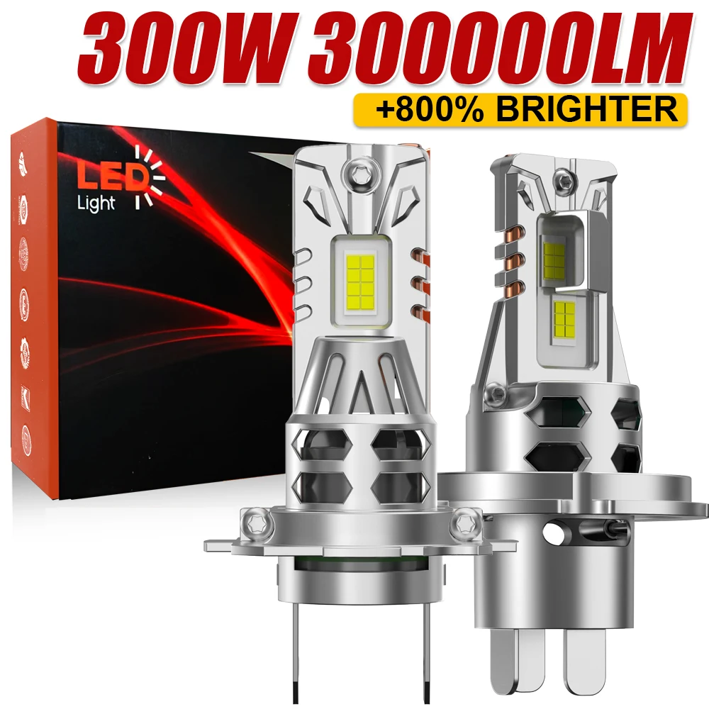 

H7 H4 Led Canbus Headlight 300000LM High Power LED Lights for Car 6000K White Fog Lamp Spotlight Auto Lighting Sets with Fan