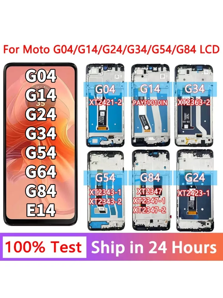 OEM LCD do Motorola Moto G04 G14 G24 G34 G54 G84 X XT2421-2 XT2423-1 XT2363-2 XT2343-1 XT2347 PAYF0010IN Wyświetlacz Ekran dotykowy — zdjęcie produktu 7
