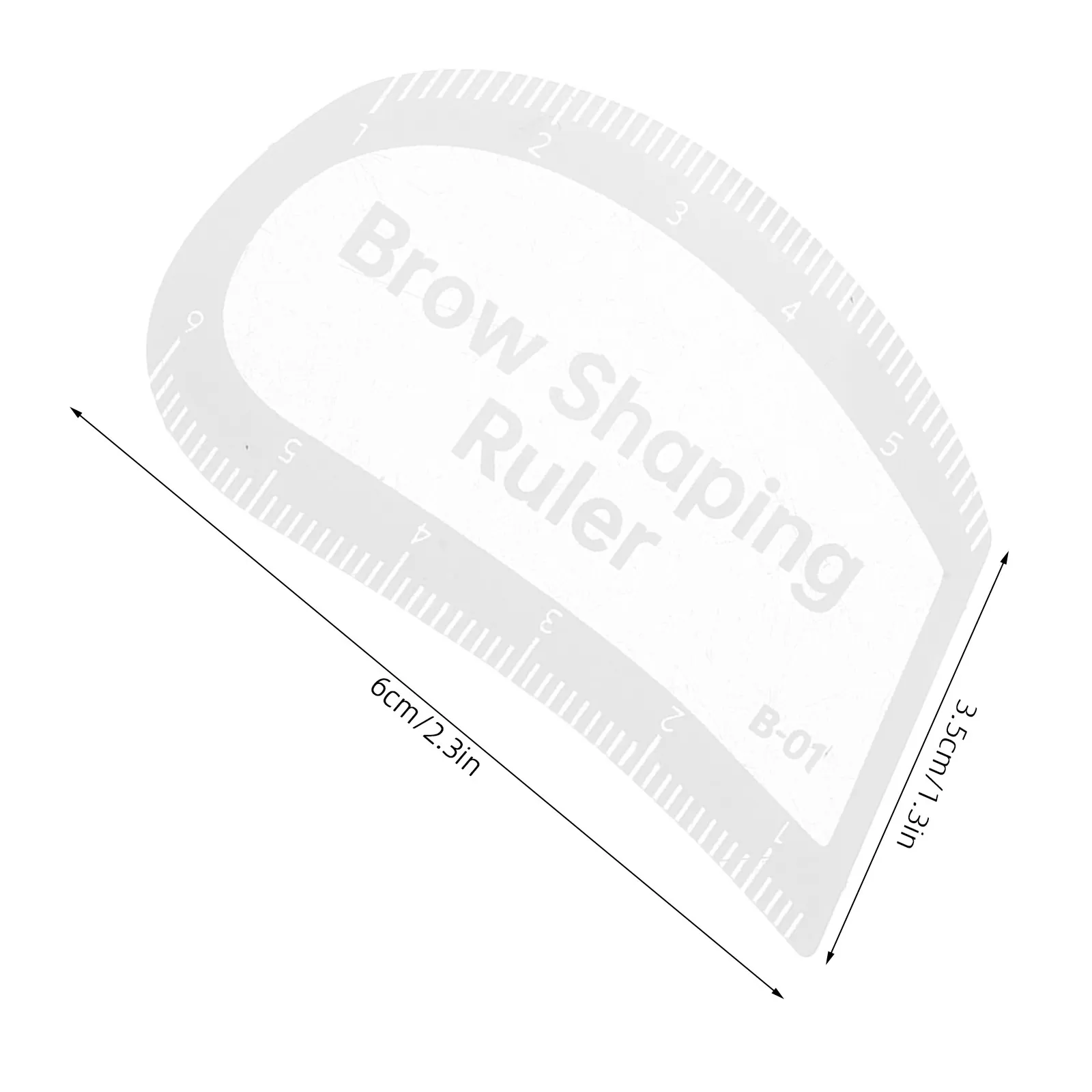 Brow Mapping Tool Measuring for Eye Design Ruler Tools Shaping Alignment Stencil