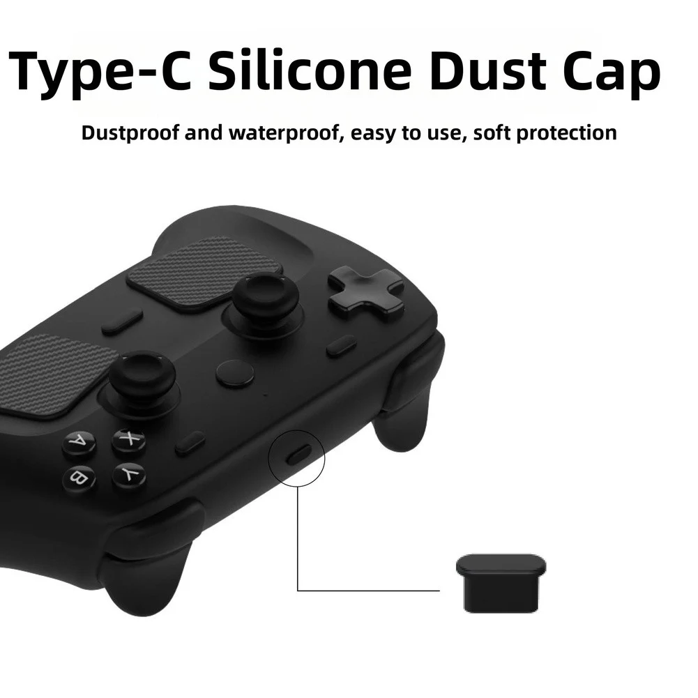 12 In 1 Silicone Joystick Cap And Stickers Dust Cover Protective Kit For Steam Controller 2 Gaming Accessories