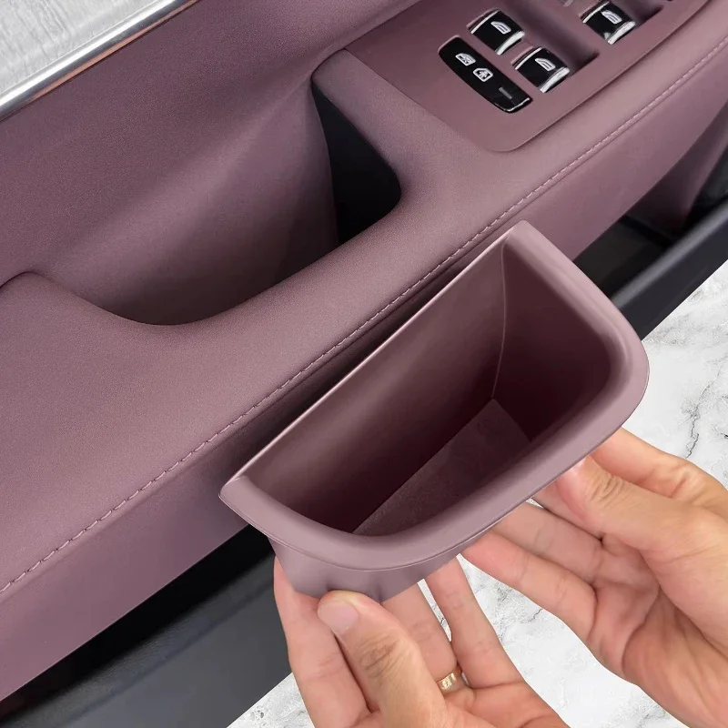 For Volvo S90/V90 (2016-2025), Door Storage Box Door Handle Organizer Interior Supplies