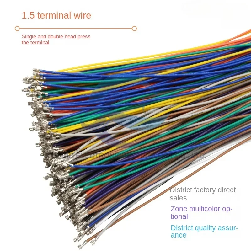 10pcs/lot ZH1.5mm terminal line connecting line 28awg 10cm-1m only single-ended and double-ended terminal line.