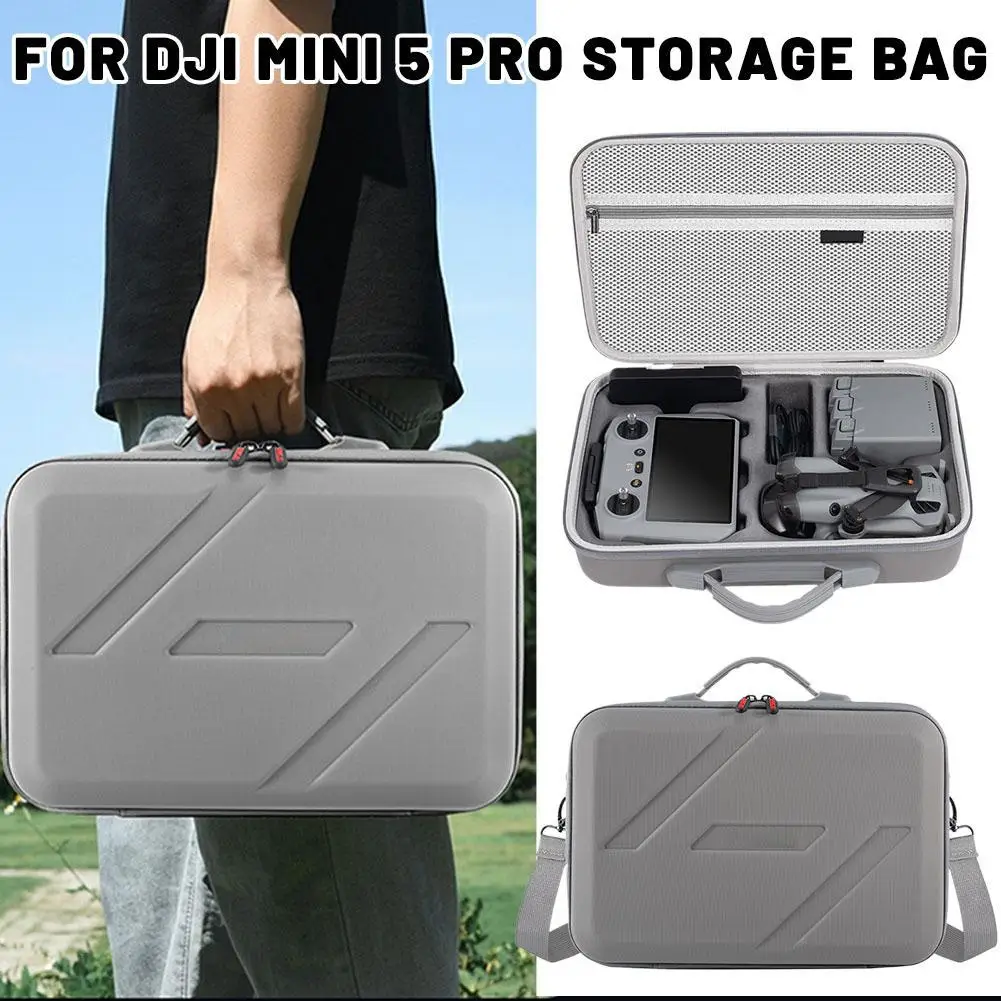 dji-mini-5-pro用キャリングケース、dji-mini-5-pro用ハードトラベルケース（エリートストラップ、コントローラー、その他のアクセサリー付き）