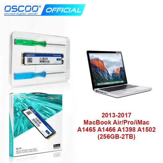 NOWY dysk SSD 128 GB 256 G 512 G 1 TB do Macbook Pro Retina A1398 A1425 Macbook Air A1465 A1466 SSD 2013 2014