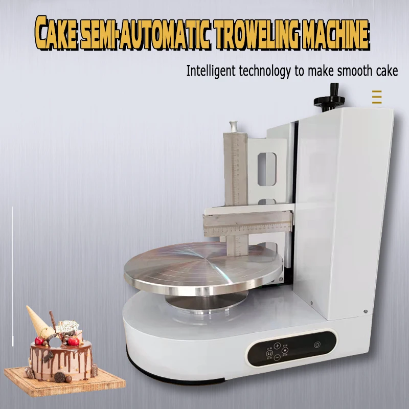 

Birthday Cake Cream Daubing Machine 4-12inch/ Wedding Cake Decorating Machine/ Crepes Layer Cake Smearing Coating Machine