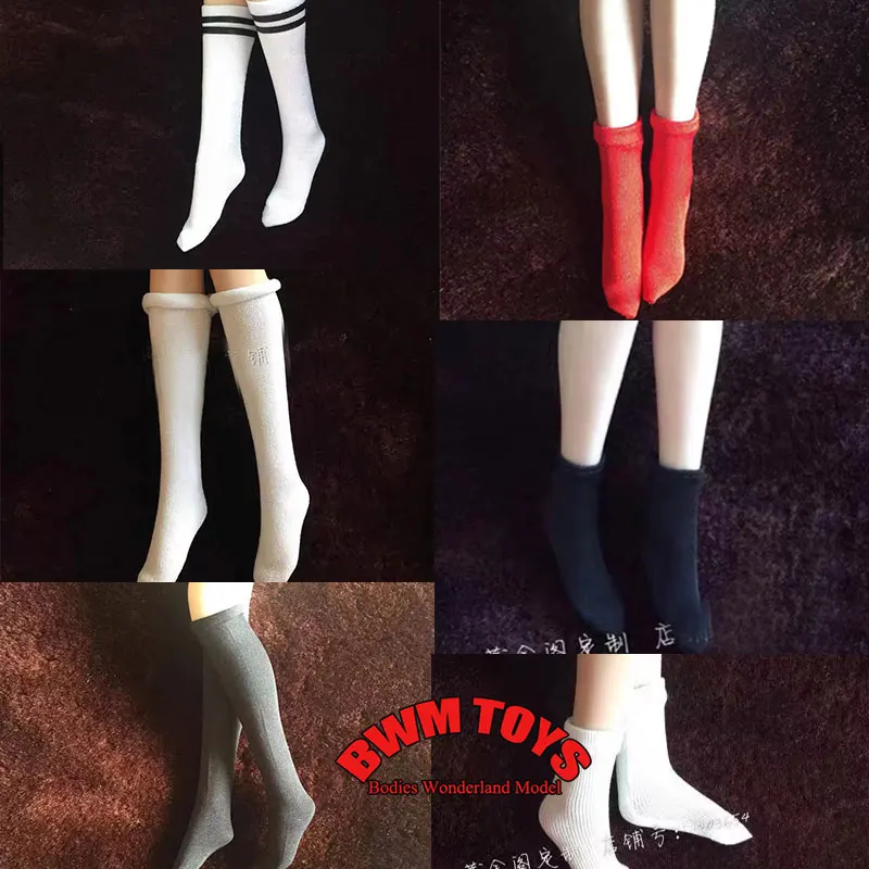 재고 있음 1/6 스케일 여성 군인 탄성 하이 튜브 양말 모델 액세서리 12인치 PH VERYCOOL JO 액션 피규어 인형용