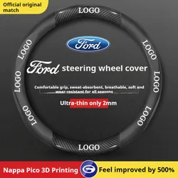 Car Steering Wheel Cover For ST Ford Focus F150 Mondeo Fiesta Kuga Edge Ecosport Explorer Escape Fusion Ranger Taurus Shelby