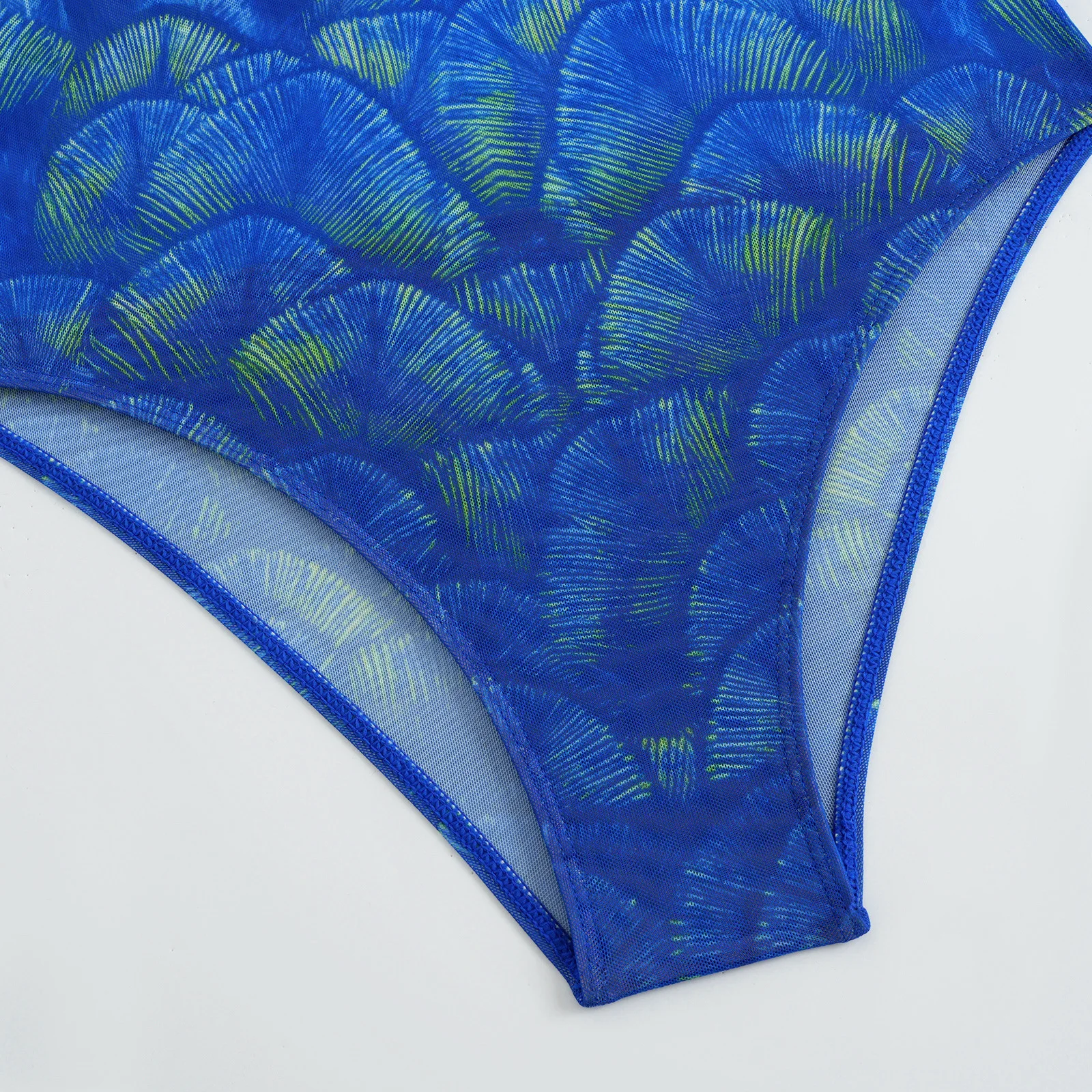 Impressão de uma peça maiô frente zip triângulo biquíni para surf natação manga longa feminino banho sexy praia fatos de banho