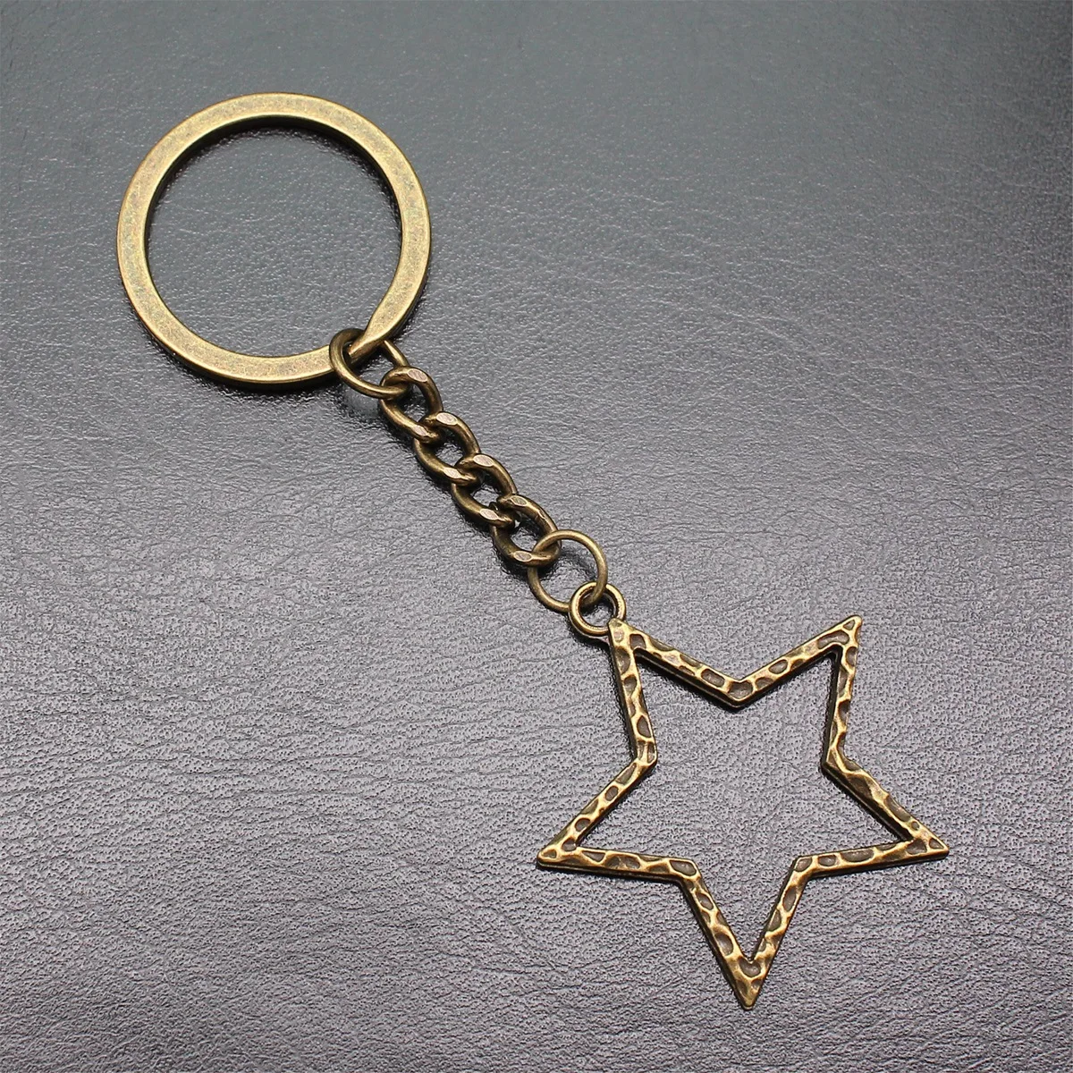 Cheapest Items Child Jewelry Star Moon Pentagram Keychains 28mm Ring