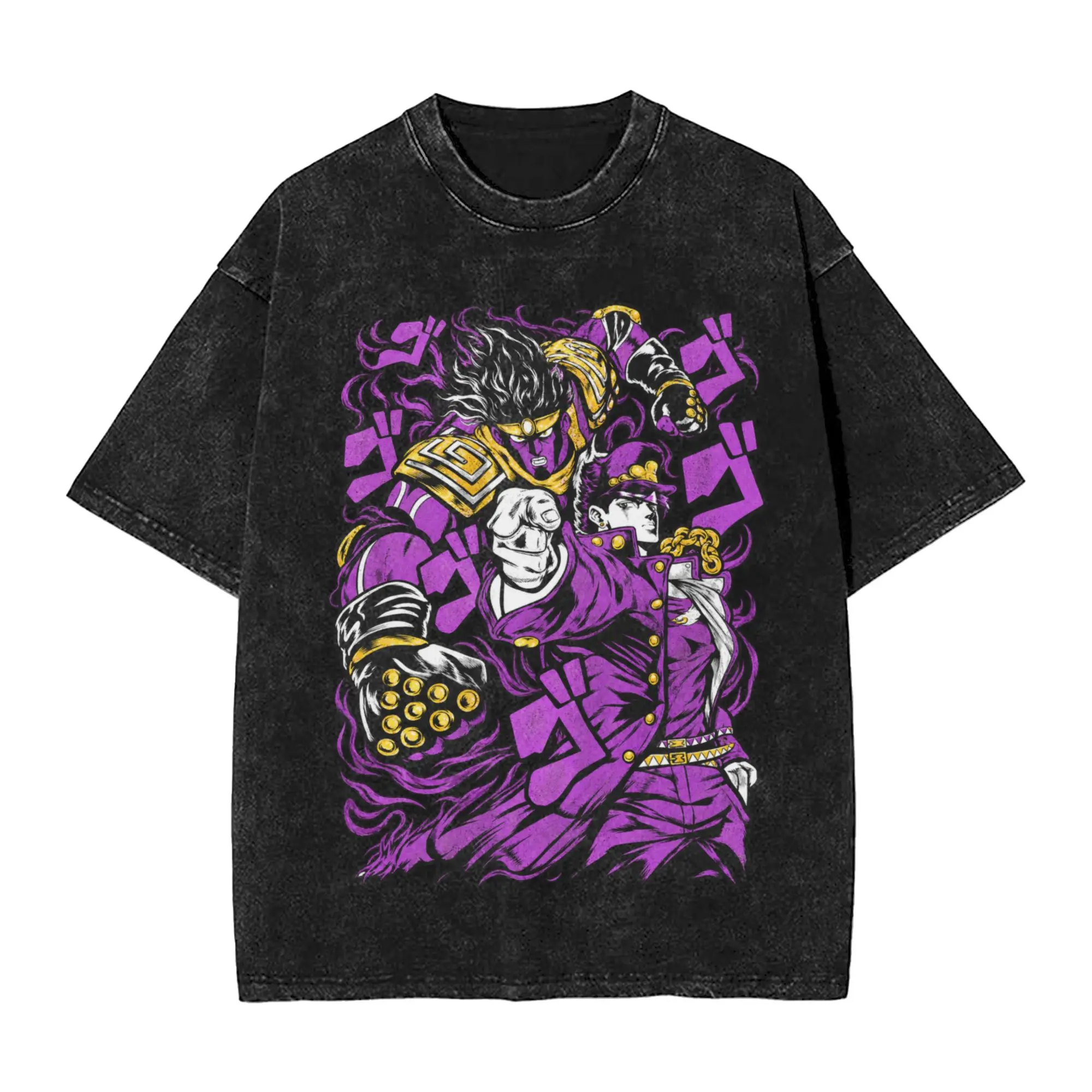 Jojo's Bizarre Adventure Erina Pendulum Noble T Shirts for Men Vintage T-Shirt Round Neck  Tees Short Sleeve Clothes Gift Idea