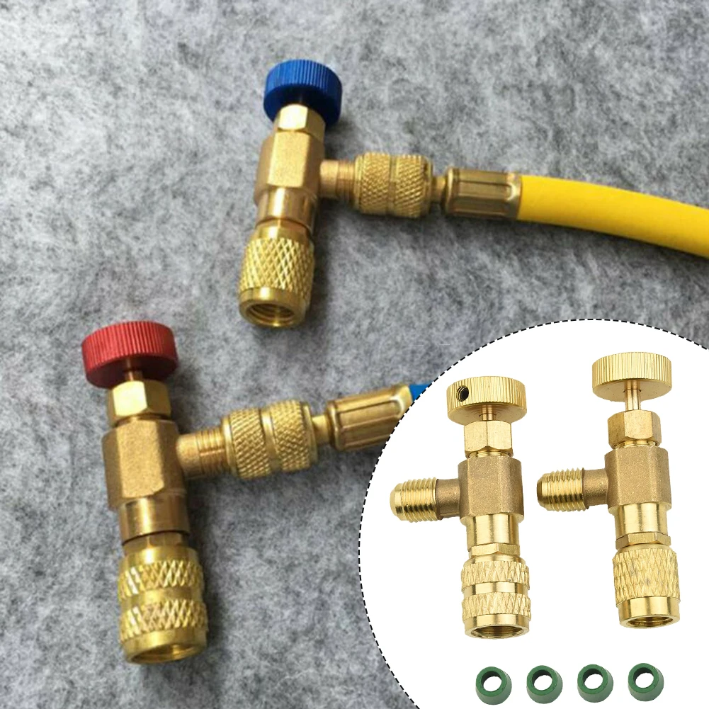 Industrial New Useful Air Conditioning adapter Replacement For R22/R410A Refrigeration Safety Valve Adjustable Copper