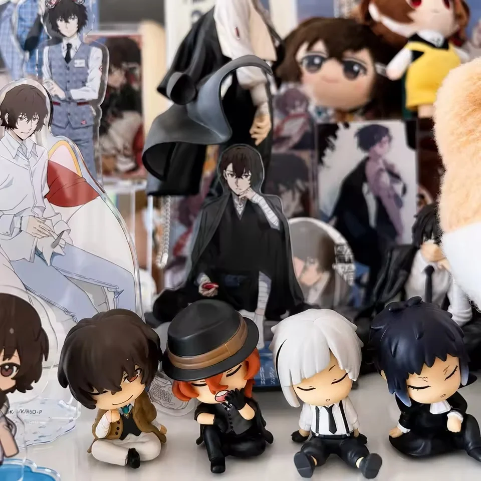 Tomy Gashapon Bungo Stray Dogs Nakajima Atsushi Sitting Mini Figure Anime Collectible Figurine Desktop Ornament For Adult Fans - view 3