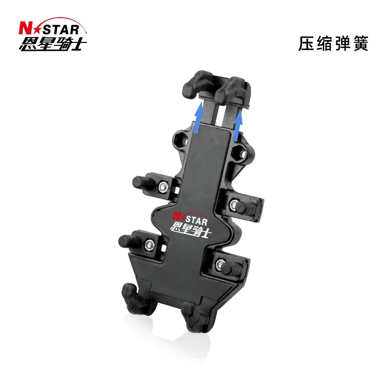 Aluminum Motorcycle Phone Mount Bracket with Ball Head Handlebar and Mirror Base Mount Options, Universal Bike and Scooter