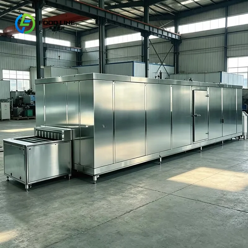 Customized Commercial Industrial Automatic Eco-Friendly High -45-0 Iqf Tunnel Quick Freezer for Vegetable Fruit Meat Chicken