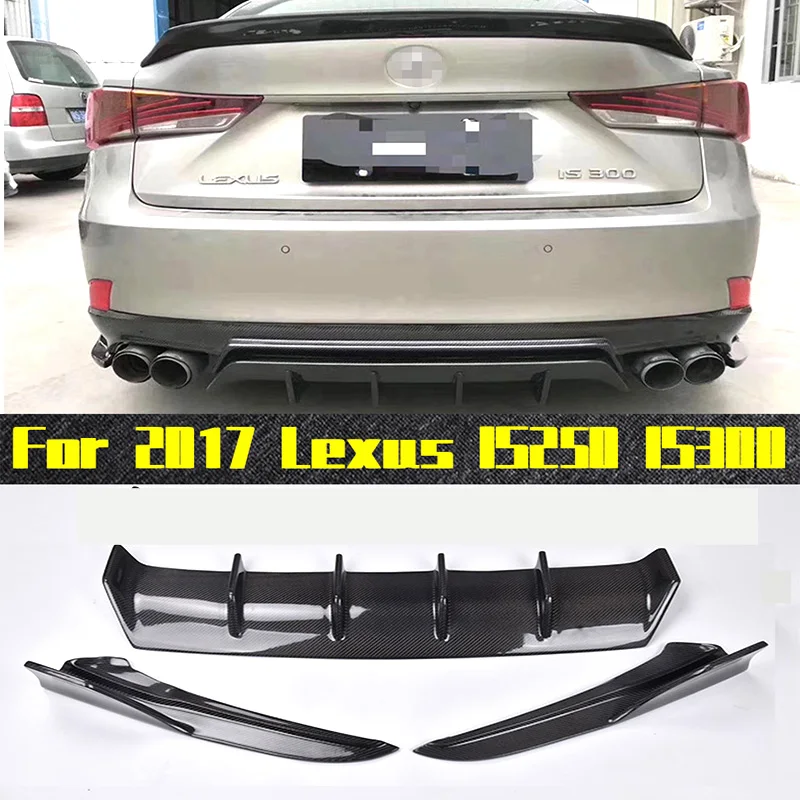 Carbon fiber, extension, diffuser, rear lip, corner body kit for Lexus IS300 IS350 IS F Sports/Four-door sedans for 2017-2019