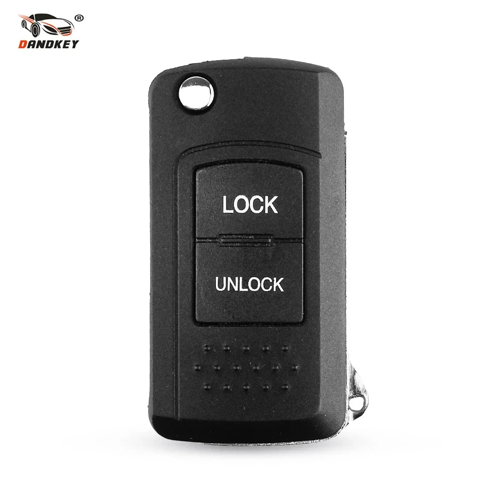 

Dandkey 2 Buttons Flip Folding Car Remote Key Shell Case Fob For Mitsubishi Key For Lancer Car Key With Left Right MIT8 Blade