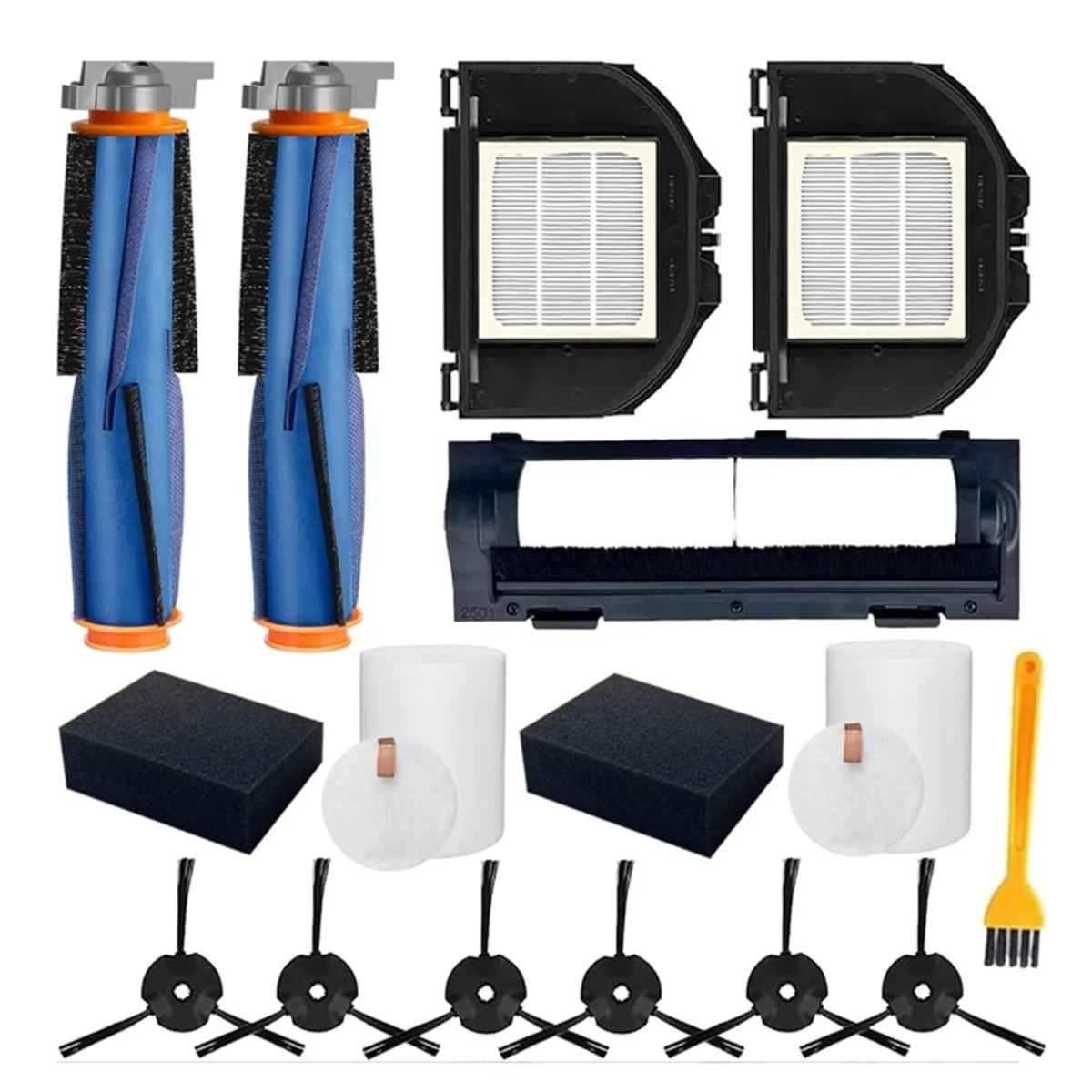 Peças de reposição para robô aspirador de pó shark av2310ae/rv2310ae/rv2300s matriz, escova lateral principal, filtros hepa