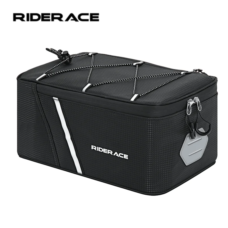 RIDERACE Fahrrad-Heckkorb Gepäckträger-Satteltasche Fahrradtasche 5L Fahrrad-Gepäckträger Wasserdichte Fahrradtasche mit Regenschutz