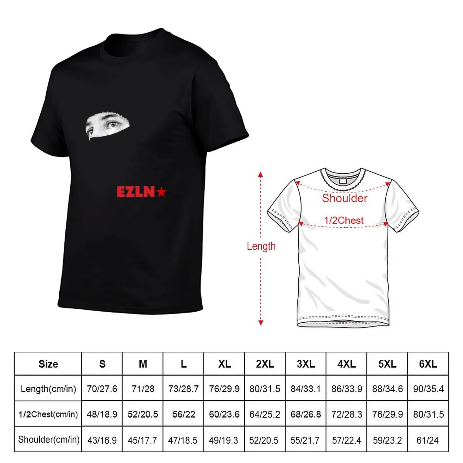 Subcomandante Marcos, EZLN T-Shirt Plus Size Basic Short Sleeve Top