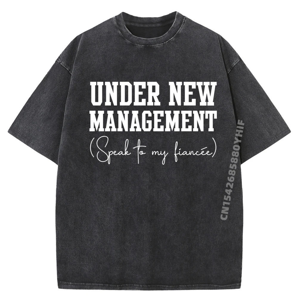 

Graphic Men Tops & Tees Engagement Apparel For Fiance Fiancee T-shirt Man Luxury Designer Mens Classic Washed Tees Printed On
