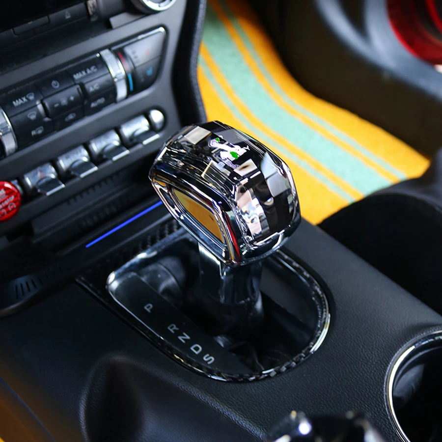 Crystal Shift Knob For Ford Mustang 2015-2023 Ambient Light Shift Lever Shifter High Quality Car Lnterior Accessories