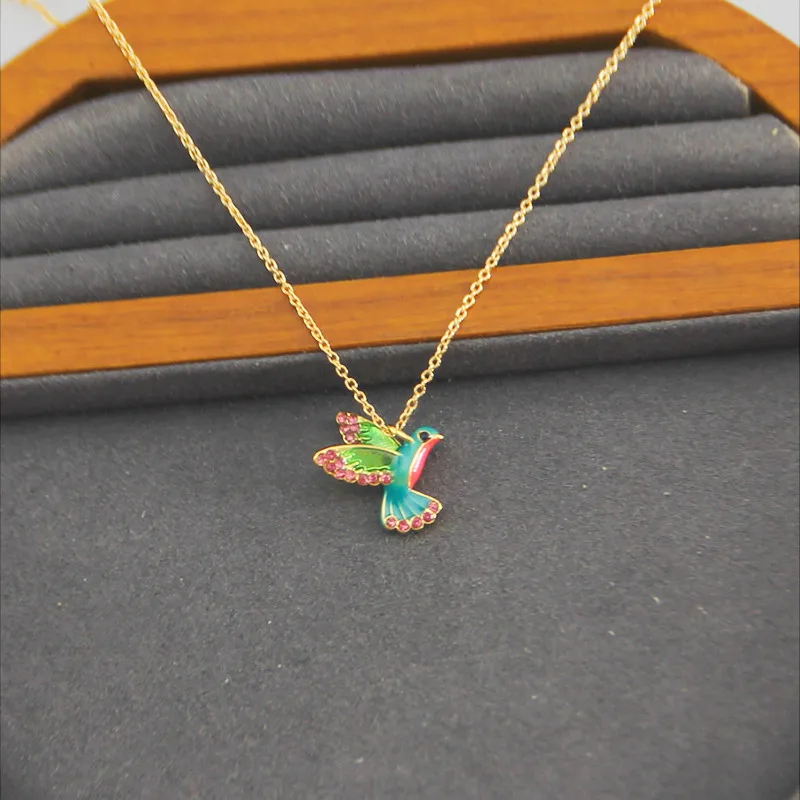 KS Europe and the United States Fashion Trend Sweet and Fresh Stars with Models Versatile Simple Turquoise Collarbone Necklace