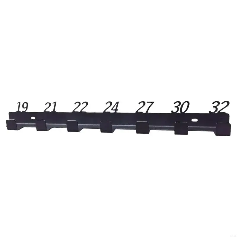 2025 New Garage Mounted Wrench Management Storage Rack Numbered Slot Organizers Holder
