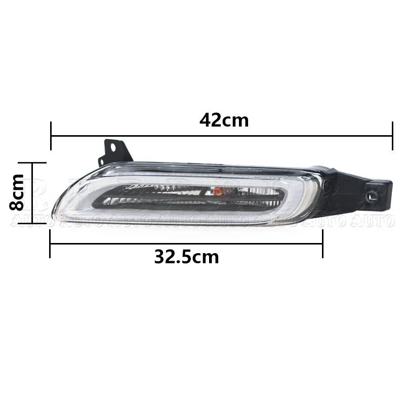 Carro drl led lâmpada de circulação diurna para porsche panamera 970 turbo gts 2010-2013 turn signal lâmpada luz de nevoeiro 97063108302 97063108403