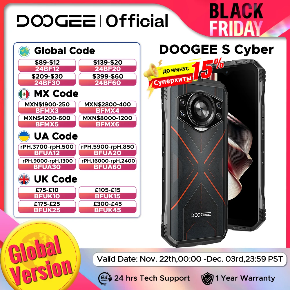 DOOGEE S Cyber Rugged Phone 6.58