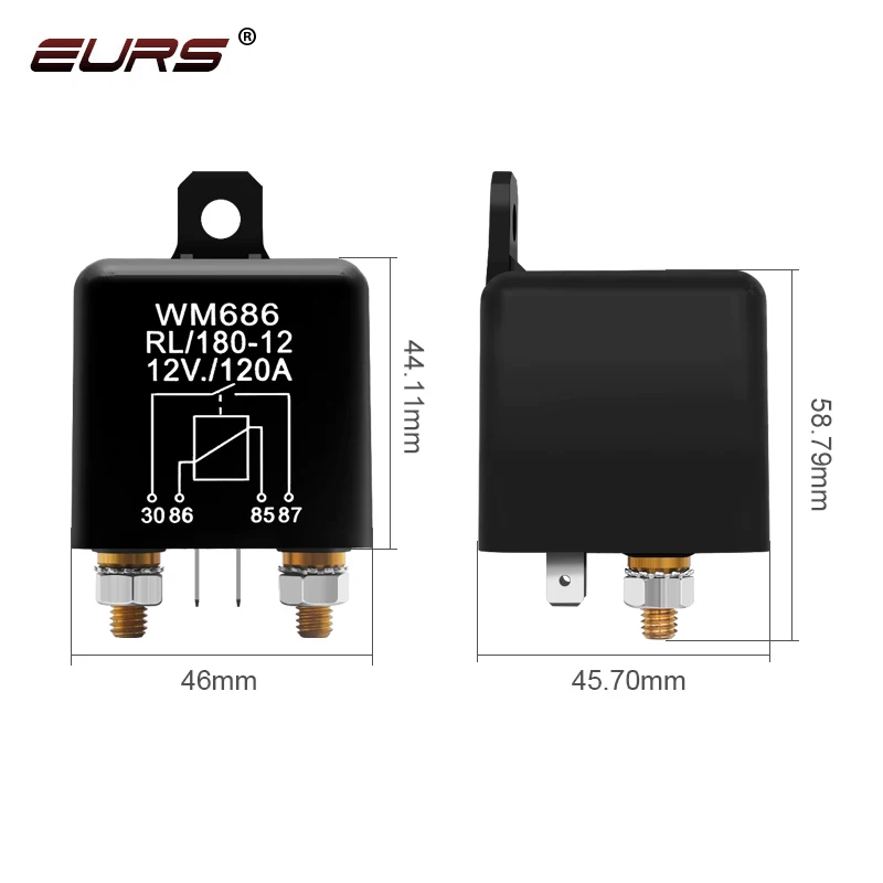 High Current Relay Starting Relay Car Battery Separator Coupler Power Switch tarting Type Automotive Modular Relay 12V 24V