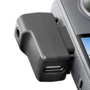 New microphone adapter for Insta360 One X3 Stone charging audio connector action camera accessories upgraded Mic adapter