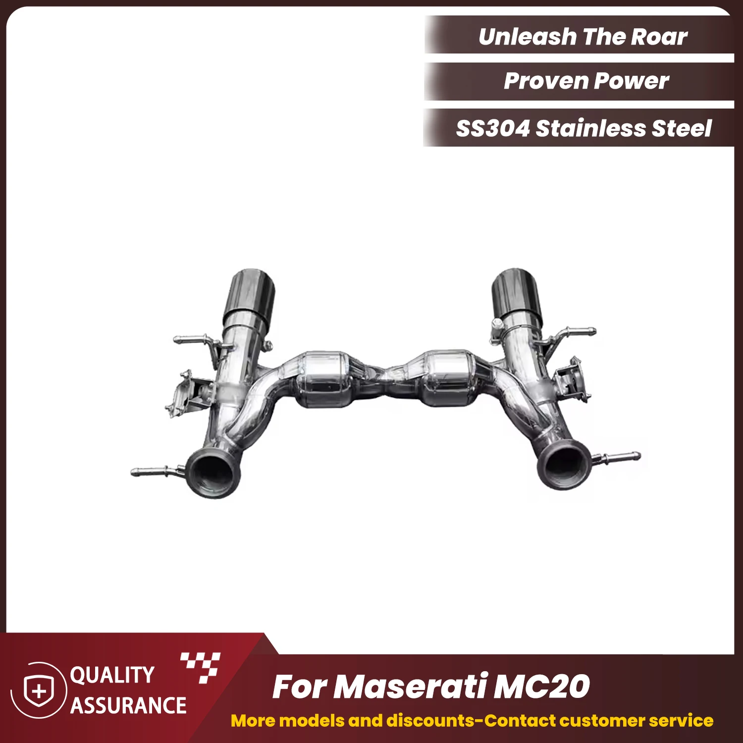 

Supercar Sound Performance ECCF SUS304 Catback Exhaust for Maserati MC20